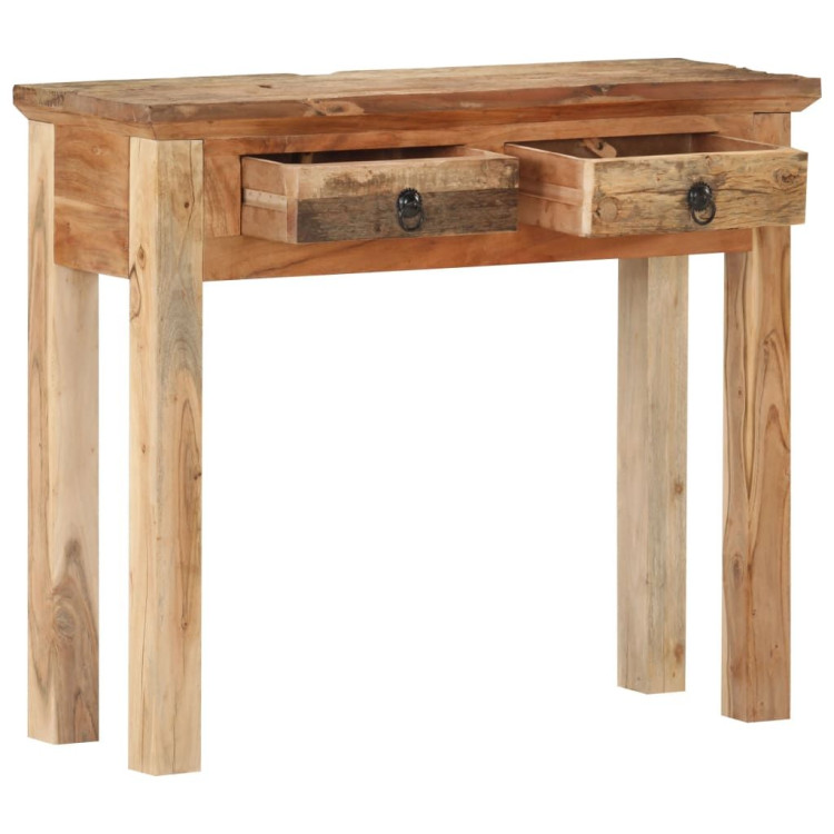 Console Table 90.5x30x75cm Solid Acacia Wood And Reclaimed Wood image 6