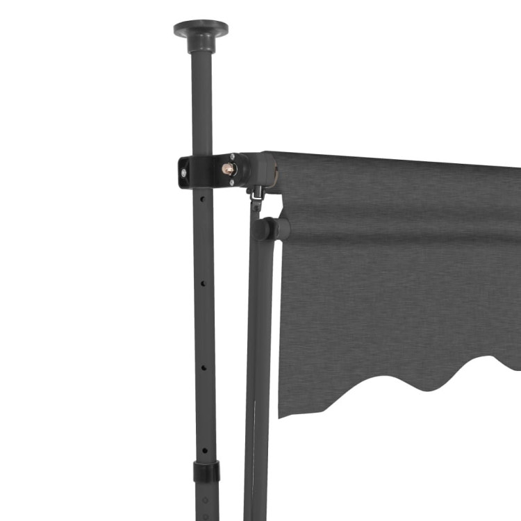 Manual Retractable Awning With Led 200 Cm Anthracite image 5