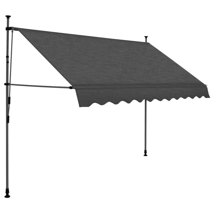 Manual Retractable Awning With Led 250 Cm Anthracite image 3