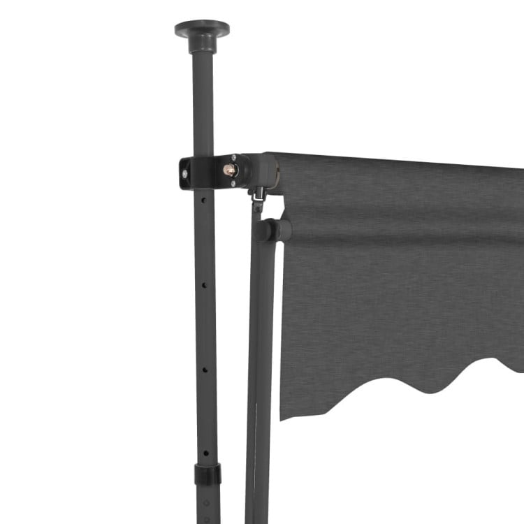 Manual Retractable Awning With Led 400 Cm Anthracite image 5