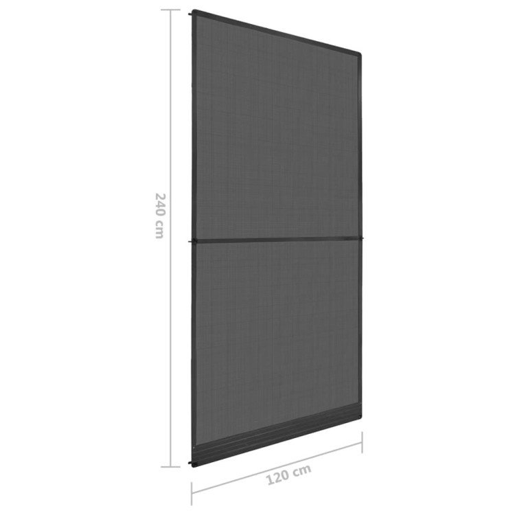 Hinged Insect Screen For Doors Anthracite 120x240 Cm image 10
