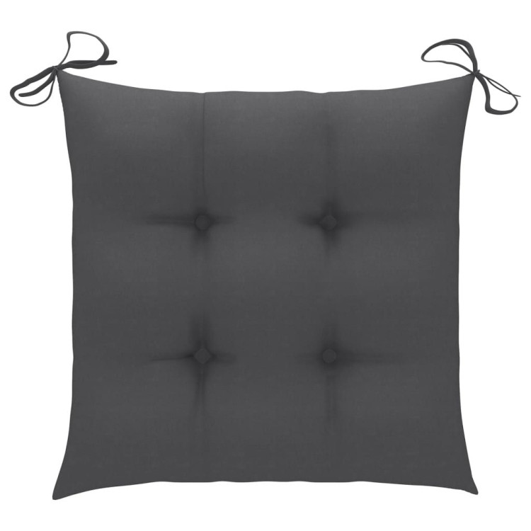Chair Cushions 6 Pcs Anthracite 40x40x7 Cm Fabric image 3