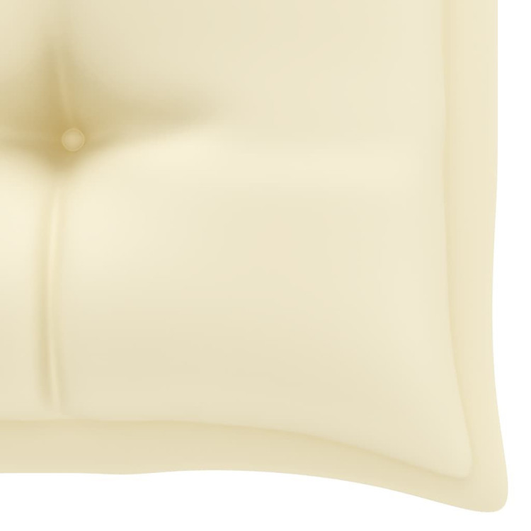 Garden Bench Cushion Cream White 100x50x7 Cm Fabric image 5