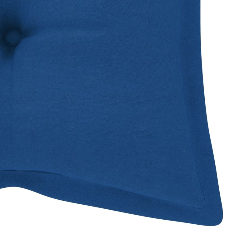 Garden Bench Cushion Blue 120x50x7 Cm Fabric image 5