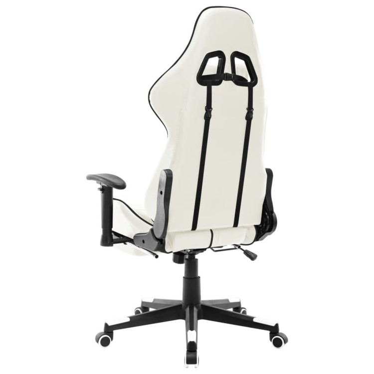 Gaming Chair White And Black Artificial Leather image 5