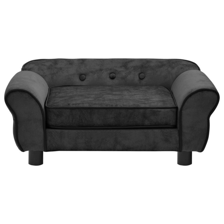Dog Sofa Dark Grey 72x45x30 Cm Plush image 4