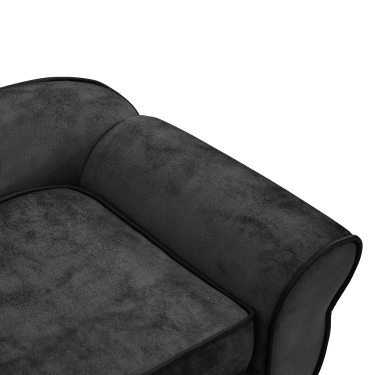 Dog Sofa Dark Grey 72x45x30 Cm Plush image 8