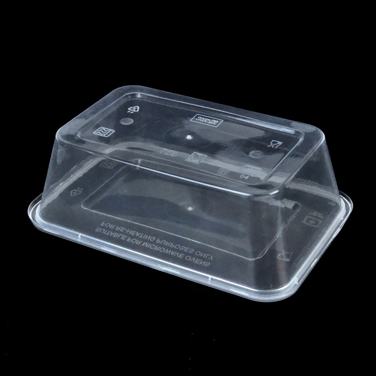 50 Packs Food Containers Plastic Base + Lids Bulk 750ml image 6