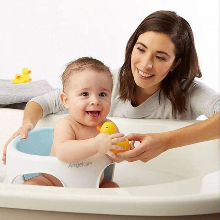 Angelcare AC586 Baby Bath Soft Touch Ring Seat - Light Aqua image 4