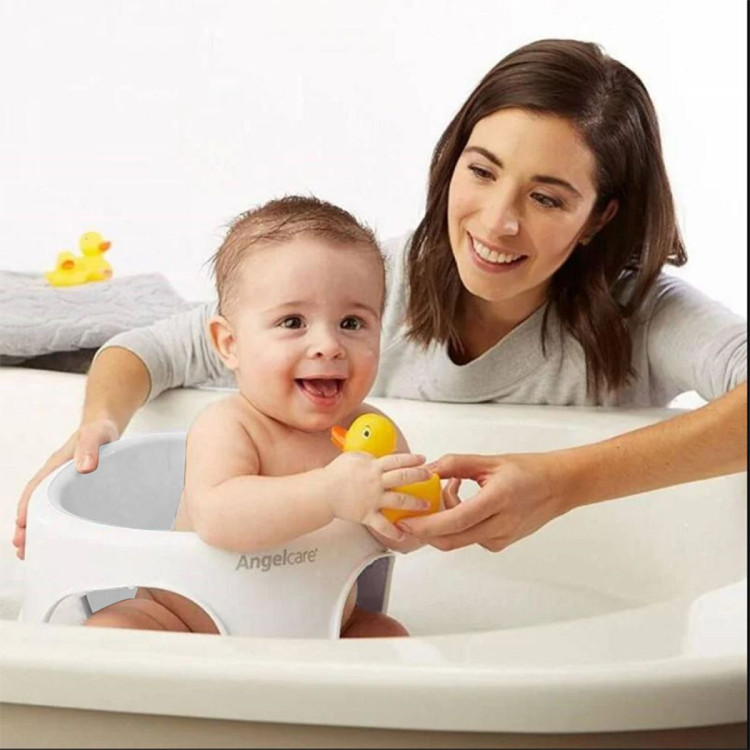 Angelcare AC588 Baby Bath Soft Touch Ring Seat - Grey image 4
