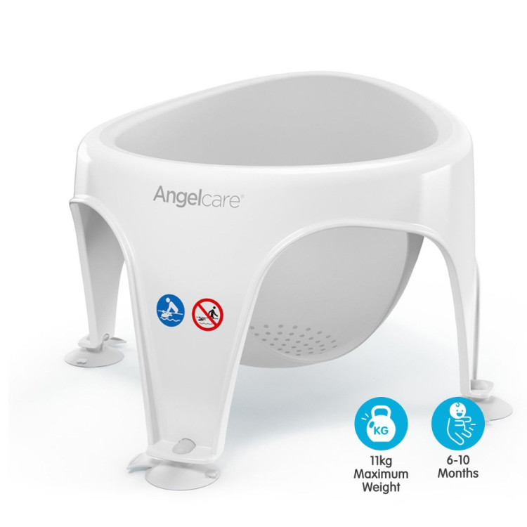 Angelcare AC588 Baby Bath Soft Touch Ring Seat - Grey image 6