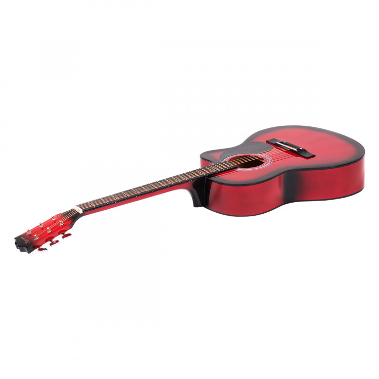 Karrera Acoustic Cutaway 40in Guitar - Red image 4