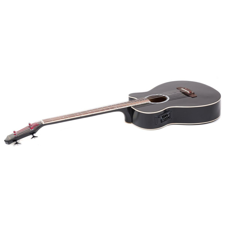 Karrera 43in Acoustic Bass Guitar - Black image 3