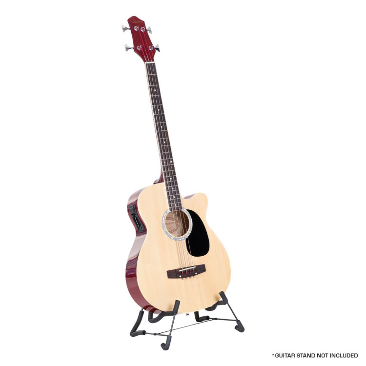 Karrera 43in Acoustic Bass Guitar - Natural image 4