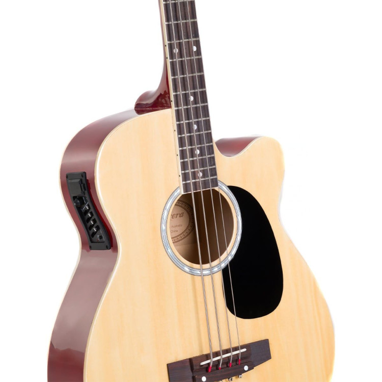 Karrera 43in Acoustic Bass Guitar - Natural image 5