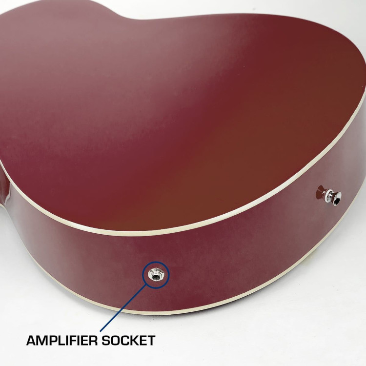 Karrera 43in Acoustic Bass Guitar - Natural image 8