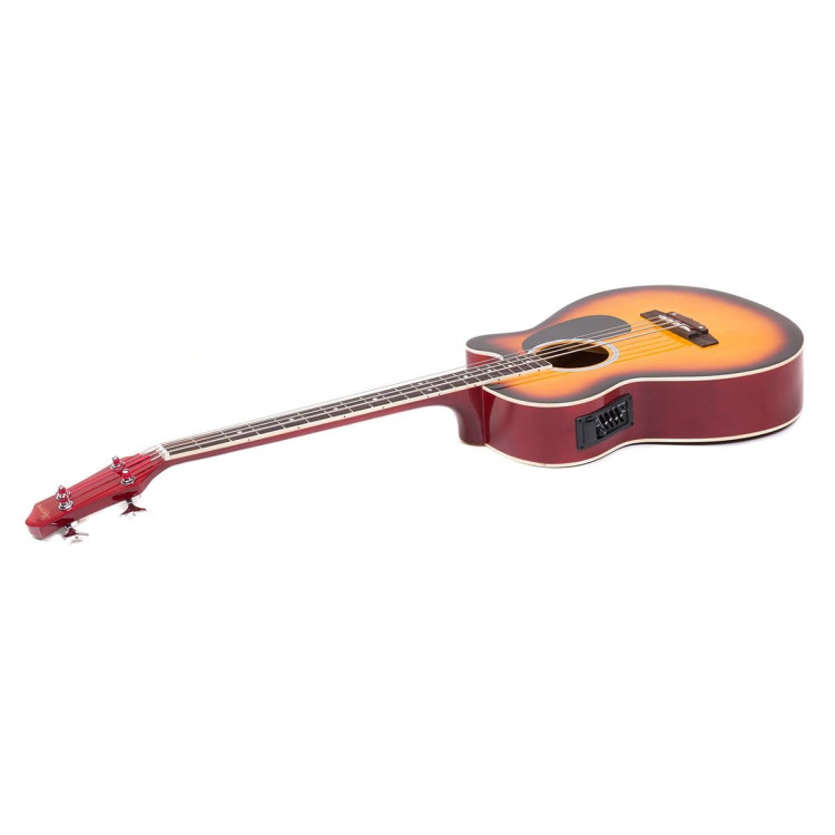 Karrera 43in Acoustic Bass Guitar Sunburst image 5