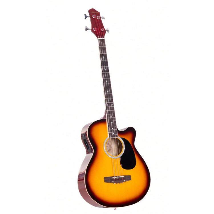 Karrera 43in Acoustic Bass Guitar Sunburst