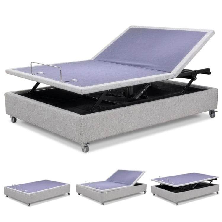 Therapedic Modulift Hospital Grade Double Electric Adjustable Bed Base with Massage & Wireless Remote