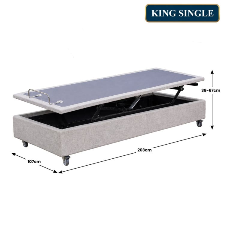 Therapedic Modulift Hospital Grade King Single Electric Adjustable Bed Base with Massage & Wireless Remote image 4