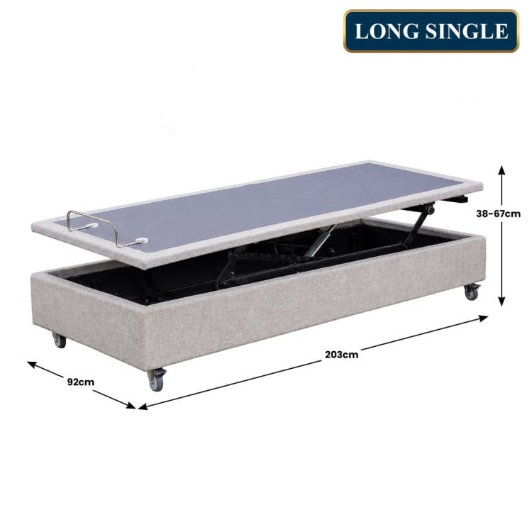 Therapedic Modulift Hospital Grade Long Single Electric Adjustable Bed Base with Massage & Wireless Remote image 4