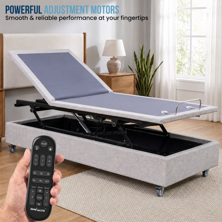 Therapedic Modulift Hospital Grade Long Single Electric Adjustable Bed Base with Massage & Wireless Remote image 8