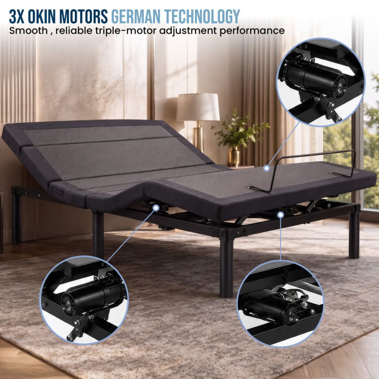 Therapedic Kinetic Advance Adjustable Double Bed Base with Head Tilt image 8