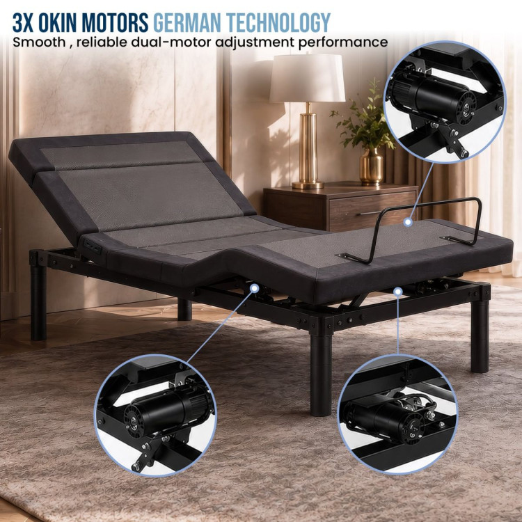 Therapedic Kinetic Advance Adjustable King Single Bed Base with Head Tilt image 9