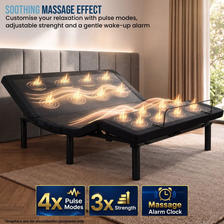 Therapedic Kinetic Advance Adjustable King Single Bed Base with Head Tilt image 13