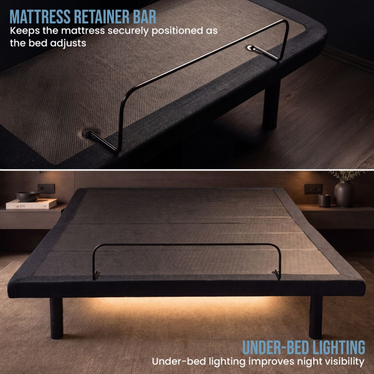 Therapedic Motion Adjustable Double Bed Base with Wireless Remote image 10