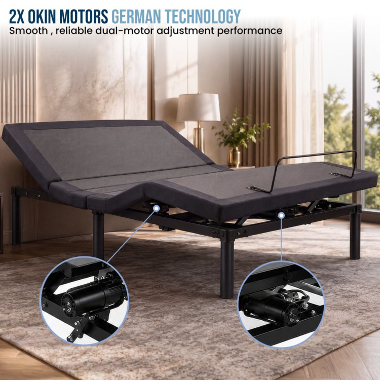 Therapedic Motion Adjustable Queen Bed Base with Wireless Remote image 8