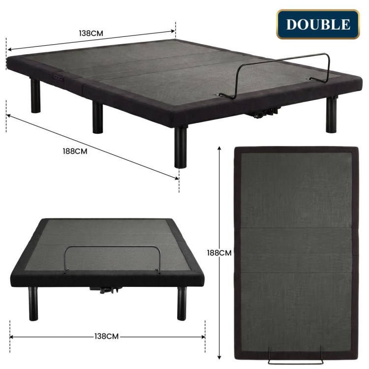 Therapedic Versa Adjustable Double Bed Base with Massage Function image 4