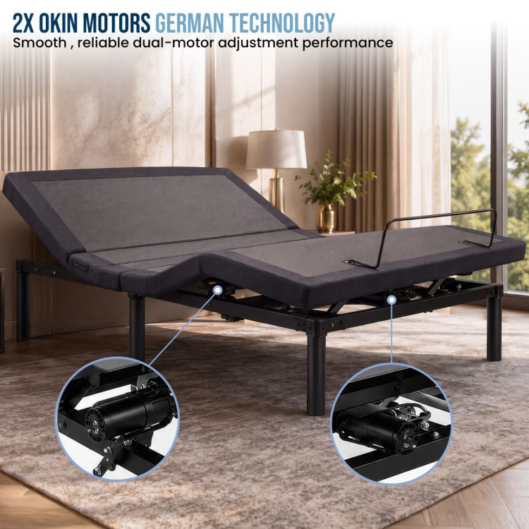 Therapedic Versa Adjustable Queen Bed Base with Massage Function image 8