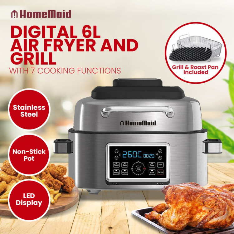Homemaid Digital 6L Air Fryer and Grill image 9