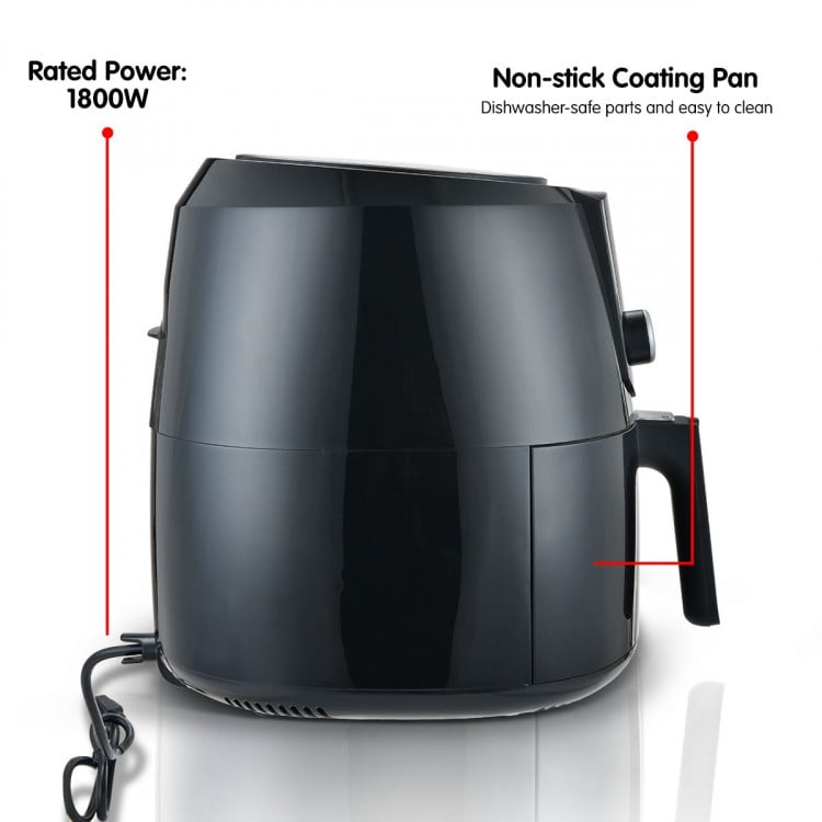 Pronti 7.2L 1800W Air Fryer Cooker Kitchen Oven Black image 11