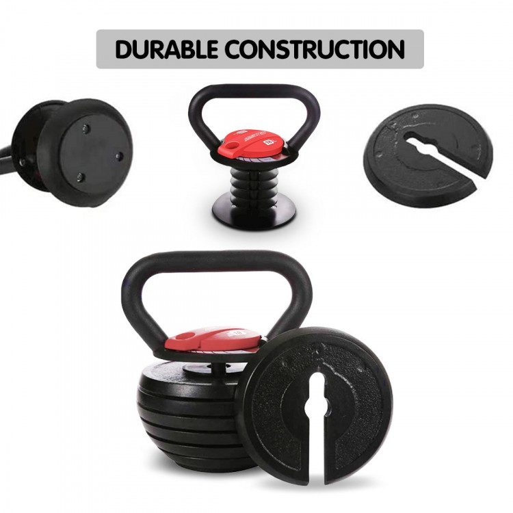 Powertrain Adjustable Kettle Bell Weights Dumbbell 18kg image 5