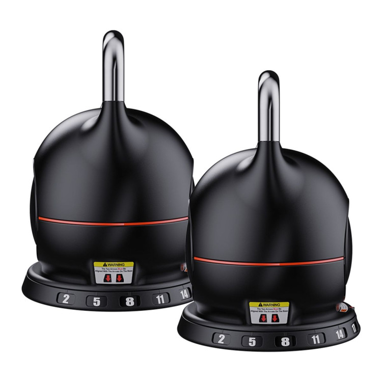 Powertrain 2x 20kg Adjustable Kettlebells One Hand Adjustment Weight Set image 6
