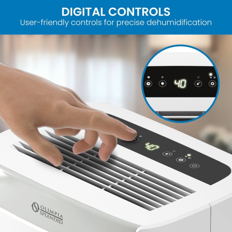 Olimpia Splendid Aquaria S1 16 P Dehumidifier for 75sqm with Carbon Filter 2L Tank Timer Auto Defrost image 9
