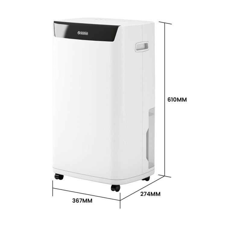 Olimpia Splendid Aquaria S1 24 P Dehumidifier for 100sqm with HEPA Filter Wi-Fi Control 5L Tank & Quiet 38dB Operation image 5