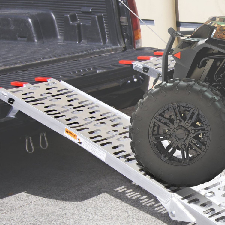 Kartrite Aluminium Folding Loading Ramp ATV Motorbike Motorcycle Golf Buggy Trailer image 9