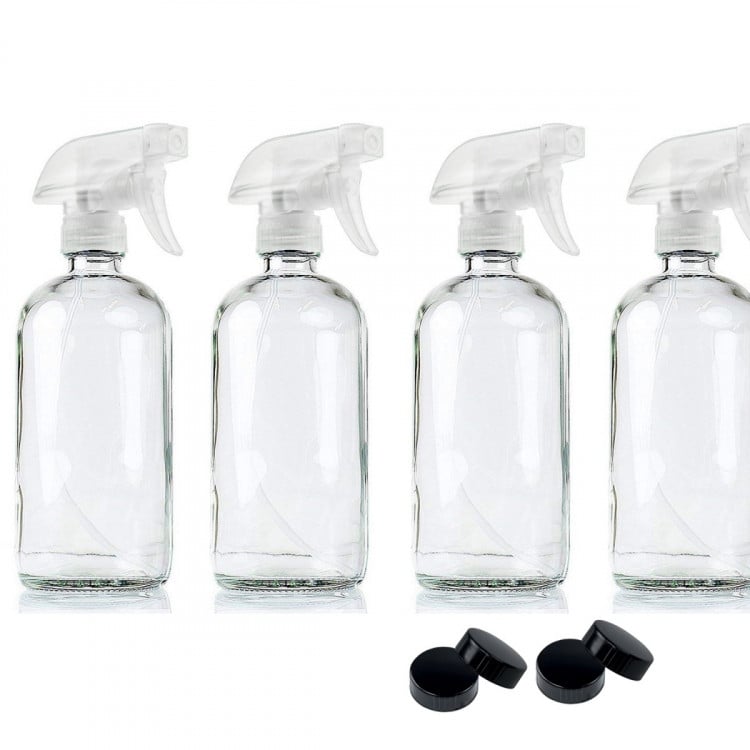 4/6 Pcs 500ml Crystal Clear Glass Spray Bottles image 2