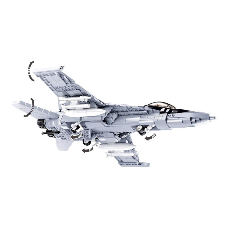 Sluban B0928 Model Kit FA18 Super Hornet Fighter Jet Plane RAAF Military Air Force Building Blocks Super Bumblebee DIY image 5
