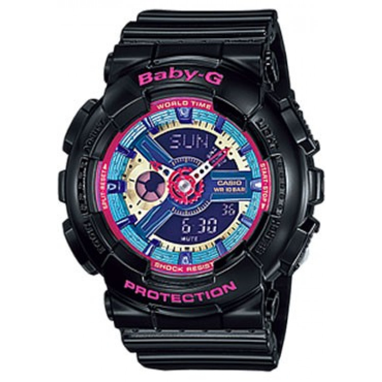 Casio Baby-G Analogue/Digital Female Black Watch BA-112-1ADR