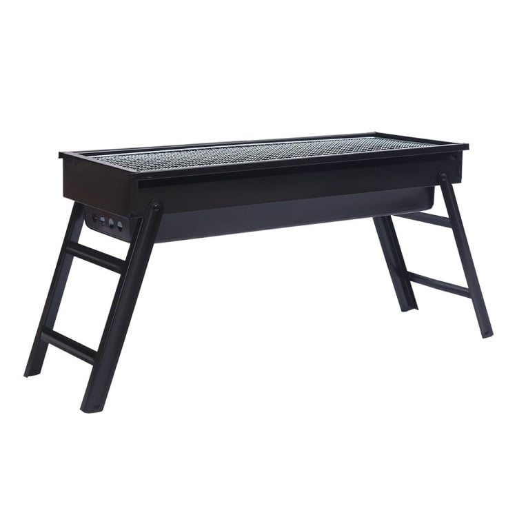 Wallaroo Portable Charcoal BBQ Grill Steel Outdoor Camping Barbecue with Foldable Legs Air Vents Picnic Fishing image 6
