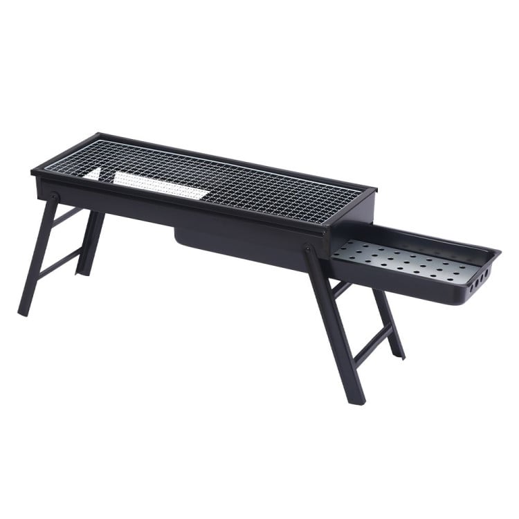 Wallaroo Portable Charcoal BBQ Grill Steel Outdoor Camping Barbecue with Foldable Legs Air Vents Picnic Fishing image 7