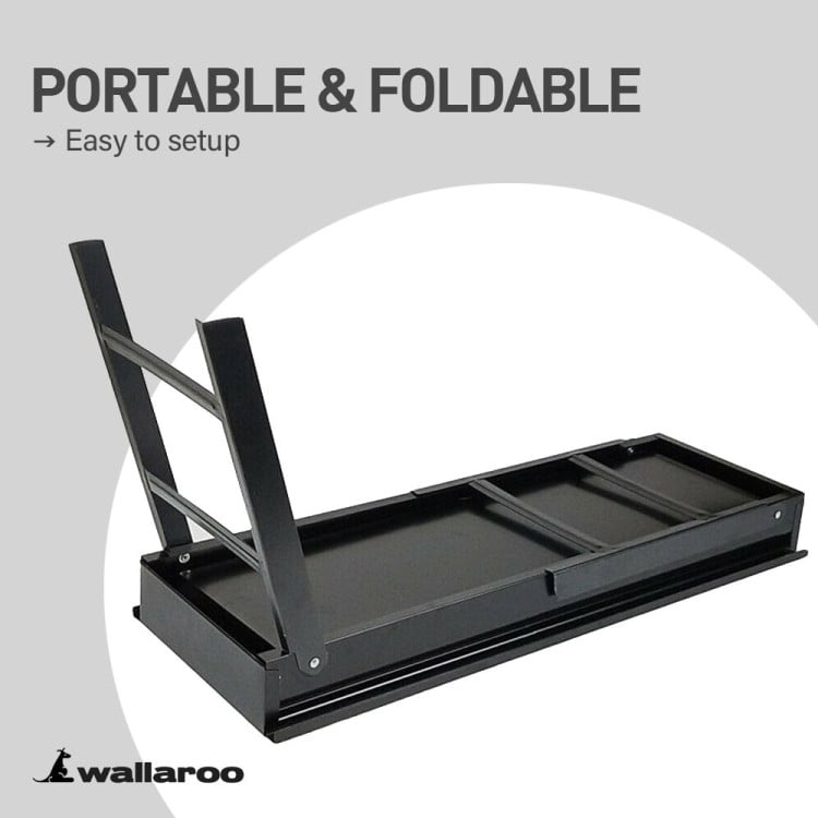 Wallaroo Portable Charcoal BBQ Grill Steel Outdoor Camping Barbecue with Foldable Legs Air Vents Picnic Fishing image 8