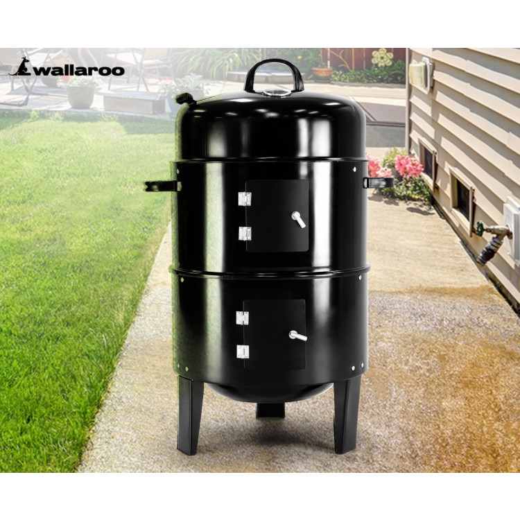 Wallaroo 3-in-1 Charcoal BBQ Smoker