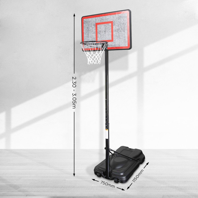Kahuna Height-Adjustable Basketball Hoop Backboard Portable Stand image 3