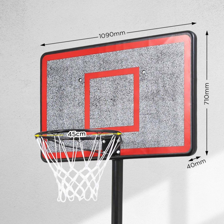Kahuna Height-Adjustable Basketball Hoop Backboard Portable Stand image 5