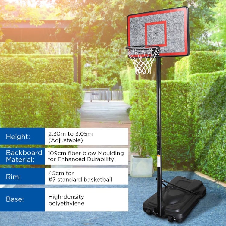 Kahuna Height-Adjustable Basketball Hoop Backboard Portable Stand image 7